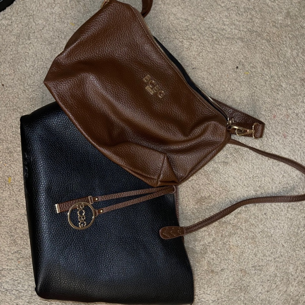 BCBC two in one tote crossbody bag